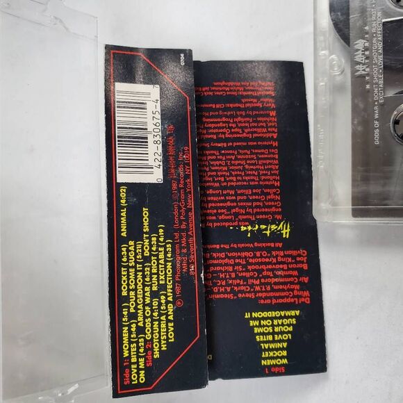 Def Leppard – Hysteria Cassette Album 1987 Mercury/Polygram Hard Rock Classic - Picture 3 of 3